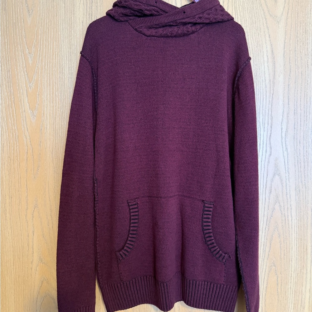 Burgundy size small/medium Knit Sweater